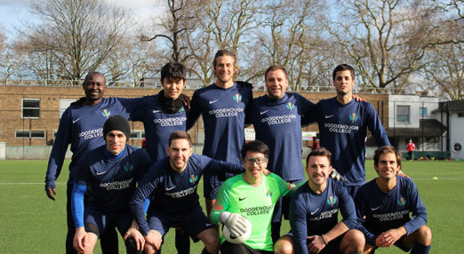 Football team with ten Members from Goodenough College