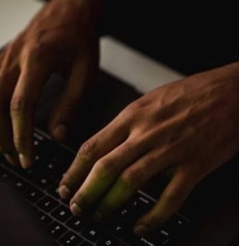 Hands on a keyboard