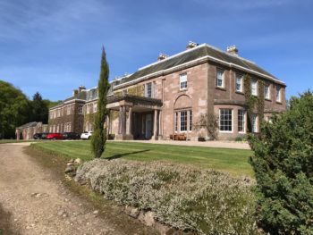 The Burn mansion house in spring