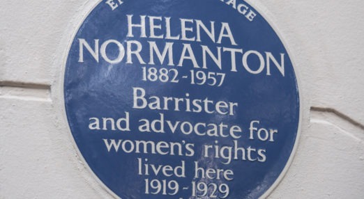 Helena Normanton blue plaque