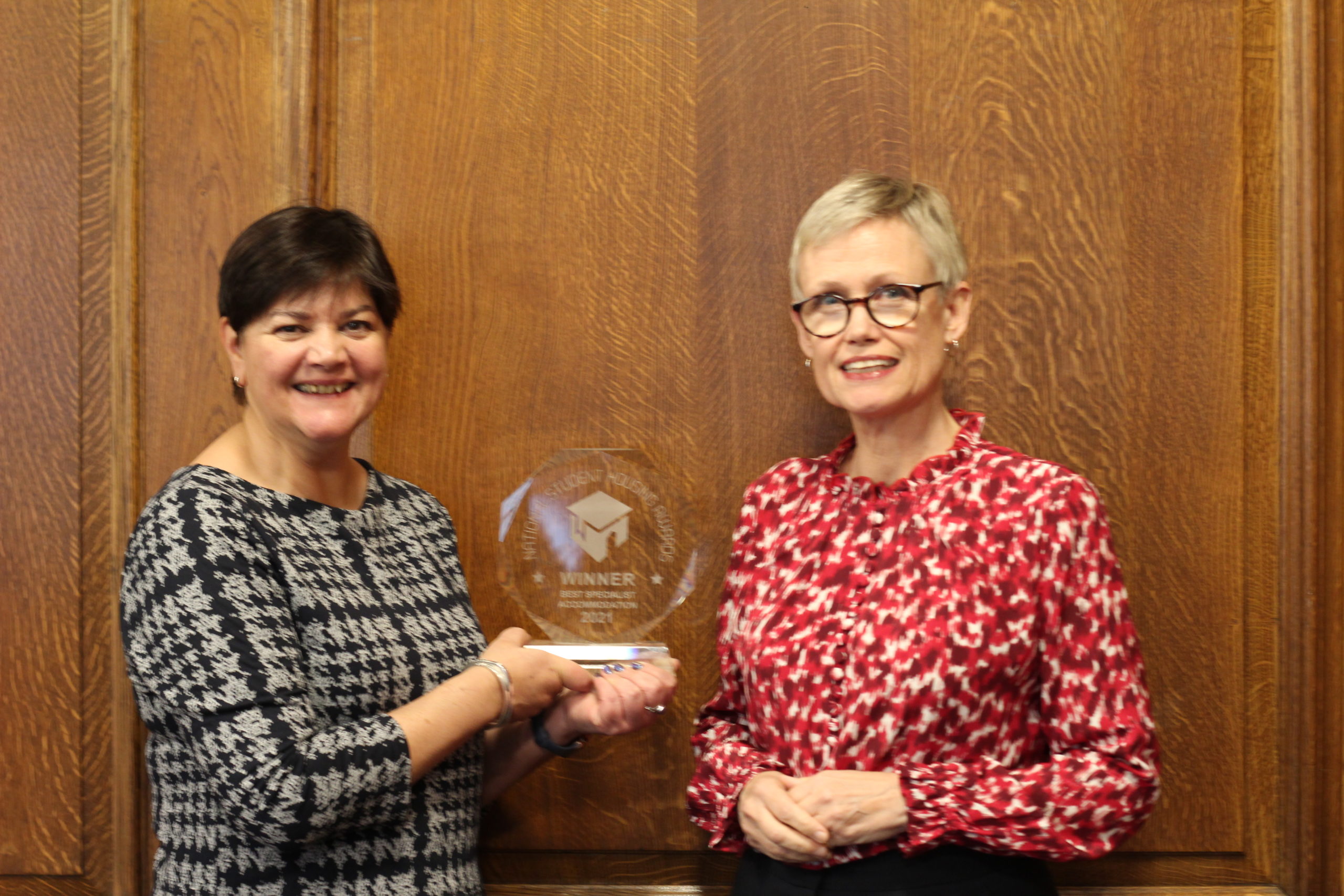 Goodenough Registrar and Director with the National Student Housing Award 2021