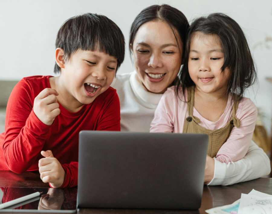 Family of three at Goodenough College