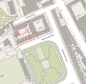 Plan of Mecklenburgh Square north
