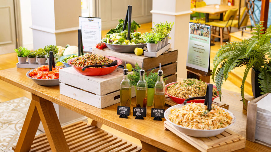 Salad bar at Goodenough College