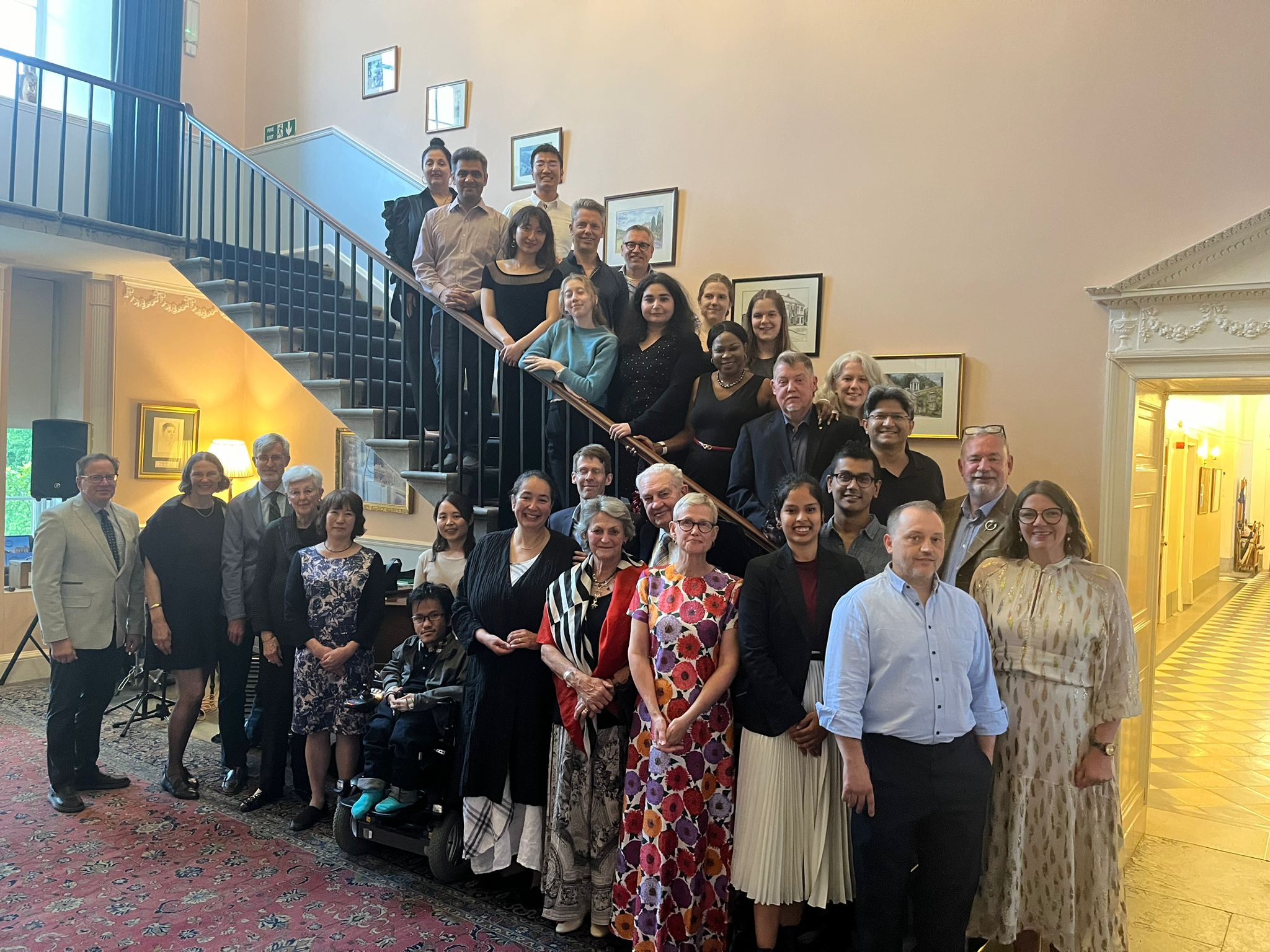 Alumni group in the Mansion House, The Burn