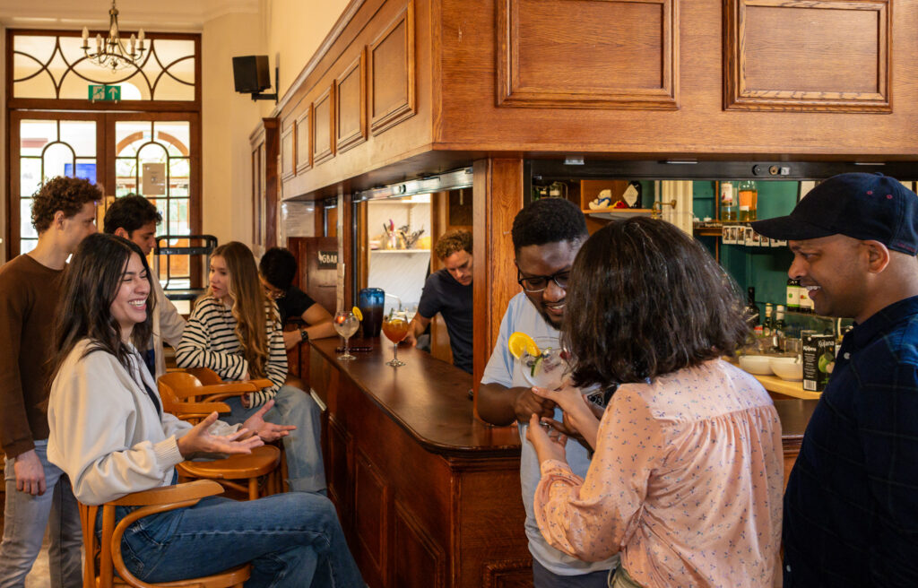 Students in the Goodenough College G-Bar